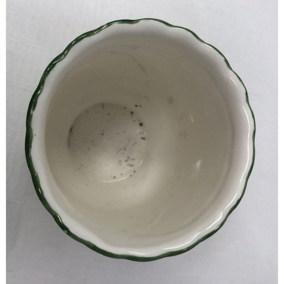 Floral Poppies Ceramic Cup Vase Vanity Bathroom Decor Hand Painted - Picture 7 of 8